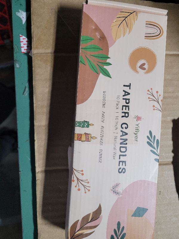 Photo 1 of 10 Inch Light-Mocha Taper Candles for Home Decoration, 10 Pack Unscented Candlesticks for Dinner Wedding Party, Smokeless and Dripless Candle Sticks