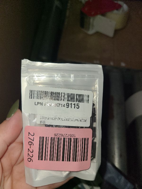 Photo 1 of 200 Pcs Hair Extensions Micro Rings Links Beads Silicone Lined Copper Ring 3.5 mm Hair Beads for Hair Extensions (3.5mm Dark Brown)