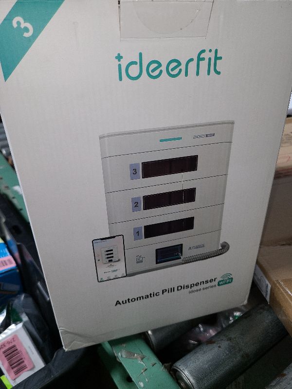 Photo 1 of 28-Day Automatic Pill Dispenser – App & On-Device Setup by Family, LCD Display, Digital Lock, Sound & Light Alerts – Safe Medication Organizer Management for Seniors (2-Tray, White)