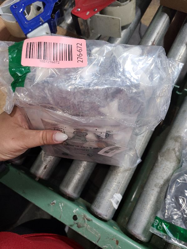 Photo 1 of 1 Pack 3 Puppy Blankets Super Soft Warm Sleep Mat Grey Cute Print Fluffy Fleece Pet Flannel Throw Dog Blankets for Small Dogs Cats,Star&Bone&Love- Small (23"x15")