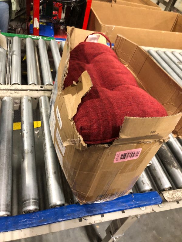 Photo 1 of ***ONLY 3***IPYNBAP Chair Cushions for Dining Chairs Set of 6, Kitchen Chair Cushions, Chair Pads with Ties and Non Slip Backing, Tufted Memory Foam Seat Cushion 6 Pack, 15.5" x 15.5" x 4", Red