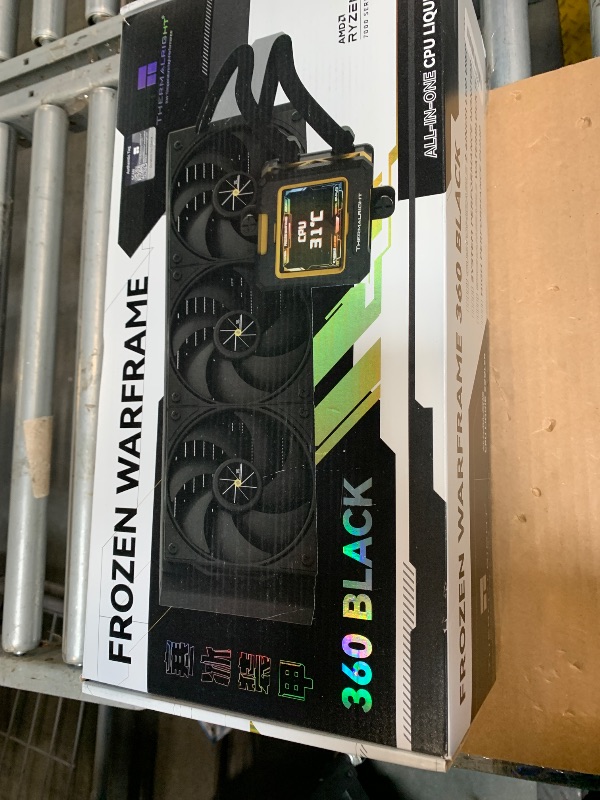 Photo 1 of Thermalright FW 360 Black-AIO CPU Liquid Cooler,IPS LCD Screen with 320 * 240 Resolution,for AM4/AM5/Intel LGA1700/1851,‘2.4 inch’Magnet-Absorbent LCD Screen for Images -Black