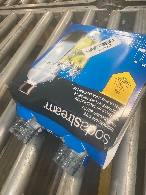 Photo 1 of **MISSING LIDS**SodaStream 1L Classic DWS Carbonating Bottle Black (twinpack), Pack of 2