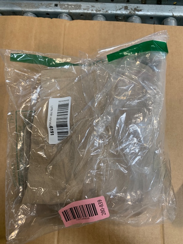 Photo 1 of ?Men's Linen Pants Lightweight Drawstring Elastic Waist Pockets Loose Fit Straight Legs Summer Beach Yoga Khaki M