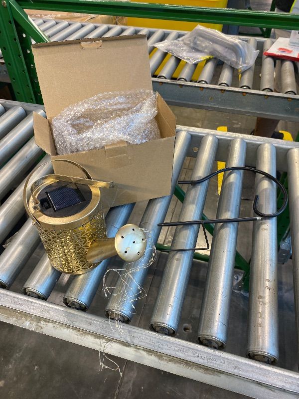 Photo 1 of ***CHECK CLERK NOTES*** SRNPMIU Solar Watering Can Light - Solar Yard Decorations Outdoor,Garden Decor Lights for Yard,IP65 Waterproof Hanging Lantern Lights,Outside Garden Flower Bed Decor Light for Moms Birthday