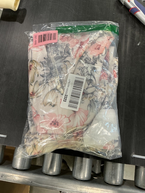 Photo 1 of Allegra K Women's Work Casual Fitted Blazer Notch Lapel Printed Open Front Suit Jacket Medium Beige-Floral