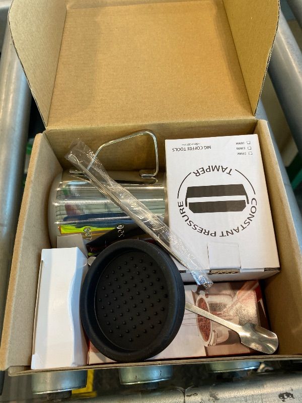 Photo 1 of *Missing Parts*
 Y-Step Espresso Accessories Kit, Espresso Tamper Kit Coffee Tamper Set, 51mm Espresso Tamper with Spring Loaded Calibrated, 51mm Espresso Puck Screen and Dosing Funnel, WDT Tool, Latte Art Kit