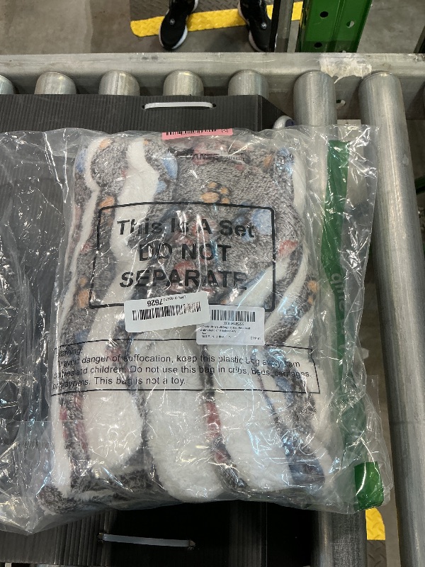 Photo 1 of 4 Pack Ultra Soft Dog Cat Bed Mat with Cute Prints Reversible Fleece Dog Crate Kennel Pad Cozy Washable Thickened Hamster Guinea Pig Pet Bed Mat for Small Animals(13 x 10 Inches,Gray)