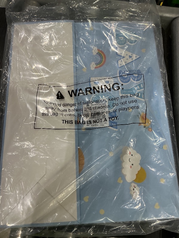 Photo 1 of 16.5'' Extra Large Baby Boy Gift Bag Set with Handles, Greeting Card, Tissue Papers and Stickers for Boys Kids Teens, for Baby Boy, Baby Shower, Kids Birthday Party, Newborn, New Moms or Parents, Elephant and Lion Design, 1 Pcs