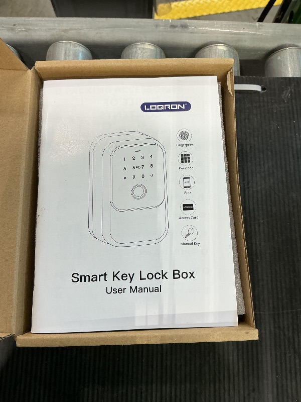 Photo 1 of ***SEE CLERK COMMENTS*** LOQRON Smart Key Lock Box, Bluetooth Fingerprint Lock Box with APP Control, Fingerprint Recognize & Multiple Code Types, Security Key Lock Box for Outside, Owner, Realtor, Airbnb (New Version)