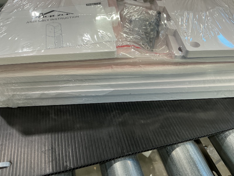 Photo 1 of ***SEE CLERK COMMENTS *** AOJEZOR Toilet Paper Holder Stand: Small Bathroom Storage Cabinet - Rose Dawn - White