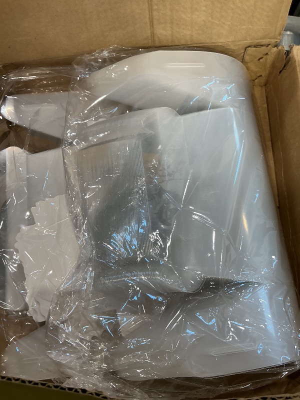 Photo 1 of 50 Pack Clear Gable Bakery Gift Boxes with Cardboard,Candy Treat Gift Box for Party Pastry Treat Dessert Cookies Birthday Holiday Christmas Valentine Birthday Baby Shower 6.5 x 3.5 x 3.7 Inch