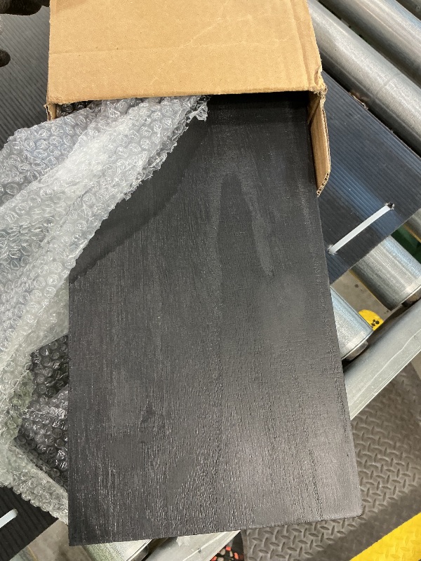 Photo 1 of ***SEE CLERK COMMENTS *** WOPITUES Wood Floating Shelves Set of 6, Shelves for Wall Decor, Farmhouse Shelf for Bedroom, Bathroom Storage Shelves, Book Shelves for Living Room-Black