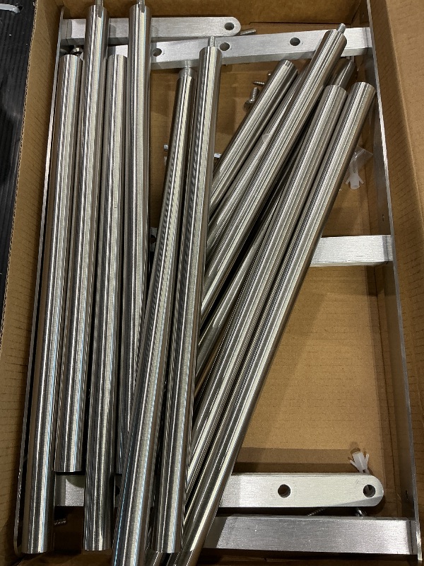 Photo 1 of ***SEE CLERK COMMENTS*** VOTZAAQ Towel Racks for Bathroom, 24 in Towel Shelf with Double Towel Bar, Stainless Steel Towel Storage for Lavatory Wall Mounted, 3-Tier Towel Hanger Towel Holder, Brushed Nickel