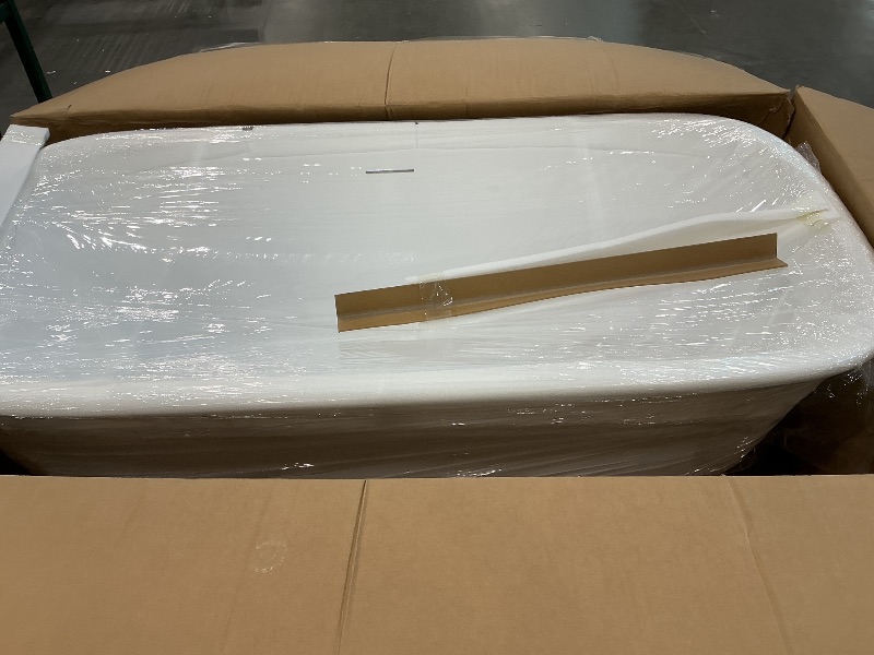 Photo 1 of *Minor Damaged - Check clerk notes*
Adecab 67" Acrylic Freestanding Bathtub, Soaking Tub for Bathroom, Stand Alone Tub, cUPC Certified, Integrated Overflow and Drain, Gloss White