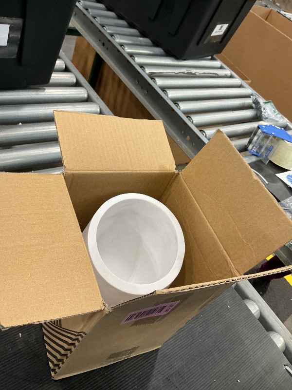 Photo 1 of *Minor Damage*
White Marble Textures Wine Chiller Bucket – 750ml Resin Cooler for Wine & Champagne Bottles, Party Bar Cart Decor – Keeps Drinks Cold, Unique Gift for Wine Lovers, Housewarming