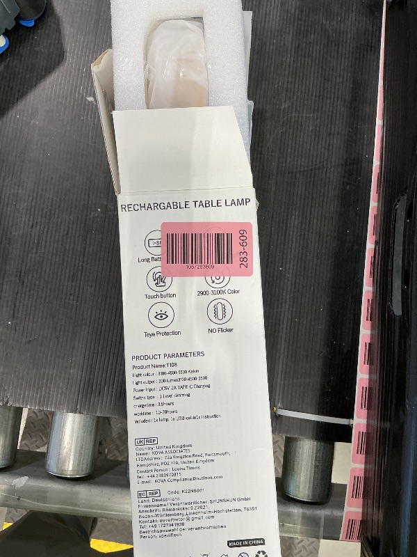 Photo 1 of ***MISSING PARTS*** JONEMO Rechargeable Cordless Table Lamp - 5000mAh Battery Operated Table Light, 3 Color Stepless Dimmable LED Table Lamp with Memory Function for Indoor, Outdoor, Dinner, Home, Restaurant.(Gold)