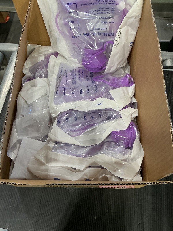 Photo 1 of 10 Packs Bulk Set 1200ML E-nteral Delivery Gravity Bag Set, Disposable E-nteral N-utrition Bag, Gravity Feeding Bag - Bags Kit Easy to Use for N-utrient Delivery