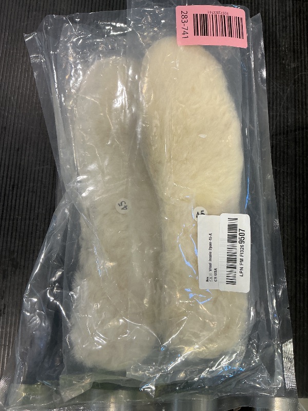 Photo 1 of [2 Pair]Real Pure Sheepskin Luxury Insoles Sheepskin Lambswool Blended Shoe Insoles | Durable & Fluffy Perfect for Flat, Beige, [2-Pairs]US 10