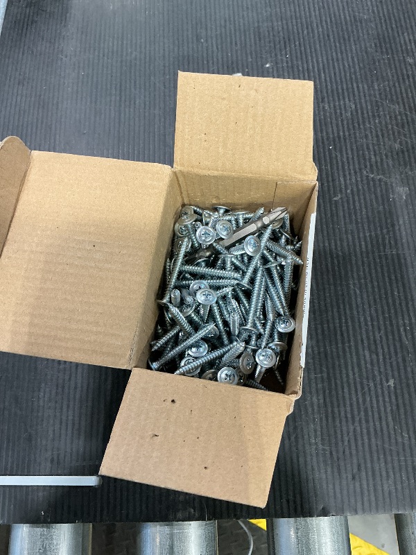 Photo 1 of (150 pcs) Wensilon #10×1-1/2" Phillips Truss Head Wood Screws Galvanized Iron Quick Metal Self
