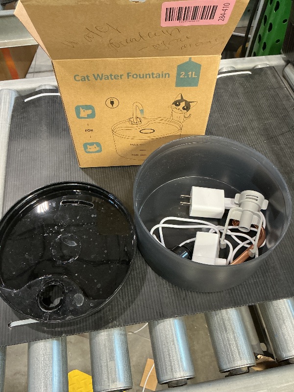 Photo 1 of ***SEE CLERK COMMENTS*** Cat Water Fountain, 71oz/2.1L Cat Fountain for Drinking with Copper Faucet, MISFANS-Designed Pump & Filter, Plastic Automatic Pet Water Fountain Bowl & Dispenser with 3-Pack Replaceable Filters