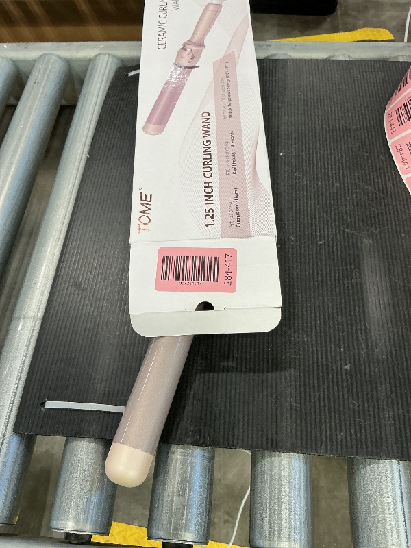 Photo 1 of 1.25 Inch Hair Curling Wand,Ceramic Curling Iron 1 1/4 Inch,Dual Voltage Hair Curler with Glove Included,Curly Hair Tools for Styling,Adjustable Temperature (180°F to 410°F for All Hair Types)