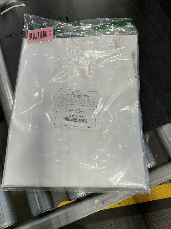 Photo 1 of *** SEE CLERK COMMENTS*** ALYVIA SPRING Waterproof Fabric Shower Curtain Liner with 3 Magnets - Soft Hotel Quality Cloth Shower Liner, Light-Weight & Machine Washable - Standard Size 72x72, White