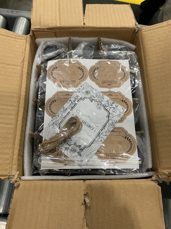 Photo 1 of 12 Pack, 8 OZ Amber Glass Bottles with Caps Leakproof Refilllable Empty Brown Boston Sample Dispensing Bottles for Homemade Vanilla Extract, Essential Oils, Potion, Juice, Ginger Shots, Liquids