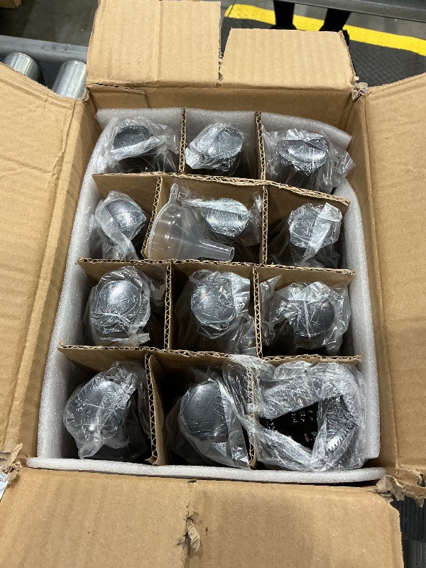 Photo 1 of 12 Pack, 8 OZ Amber Glass Bottles with Caps Leakproof Refilllable Empty Brown Boston Sample Dispensing Bottles for Homemade Vanilla Extract, Essential Oils, Potion, Juice, Ginger Shots, Liquids