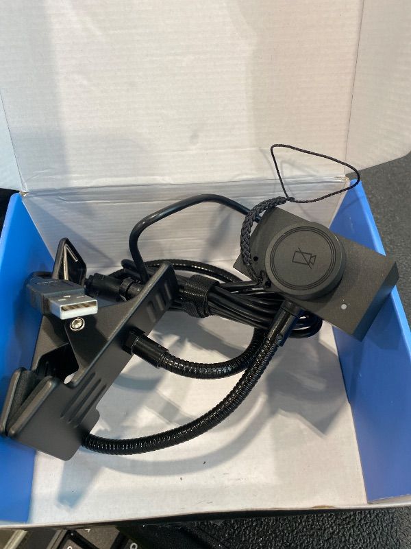 Photo 1 of **UNTESTED**
Eye Contact Webcam with Microphone for PC, 1080P Center cam for mac, 95°FOV Middle-Screen Center cam, USB computer camera Plug&Play, for desktop computer Facetime Compatible with macOS&Windows (Black)