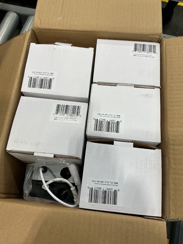Photo 1 of Sunco 12 Pack 4 Inch LED Recessed Lights, Slim Canless Ceiling Lighting, 650 LM, 10W (60W Equivalent), 6000K Daylight Deluxe, Dimmable, Wafer Thin, Ultra Thin with Junction Box ETL.