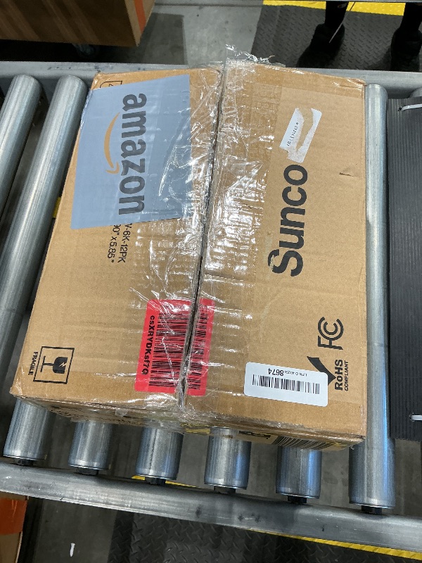 Photo 1 of Sunco 12 Pack 4 Inch LED Recessed Lights, Slim Canless Ceiling Lighting, 650 LM, 10W (60W Equivalent), 6000K Daylight Deluxe, Dimmable, Wafer Thin, Ultra Thin with Junction Box ETL.