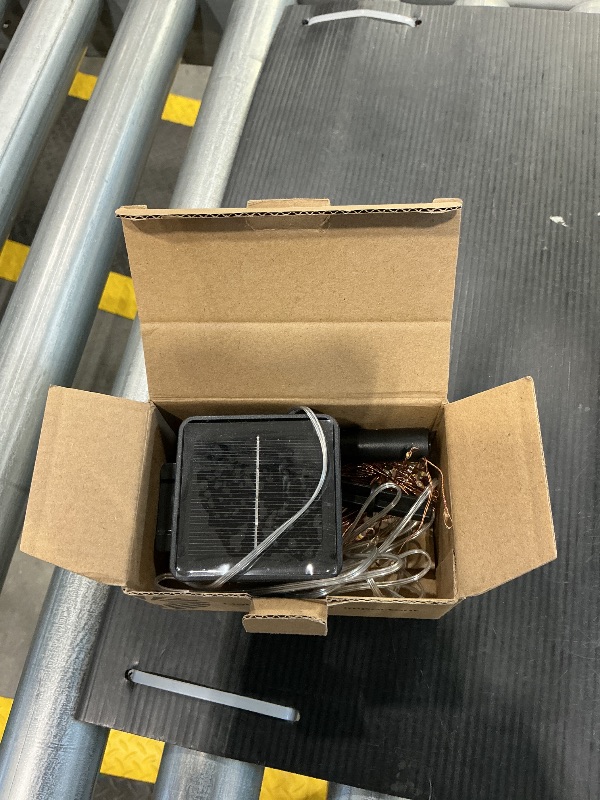 Photo 1 of 10Ft 120 LED Solar Christmas Lights Outdoor Waterproof, 8 Modes Solar String Lights Outdoor Waterproof Firecracker Twinkle Fairy Light for Patio Balcony Christmas Decoration, Warm White