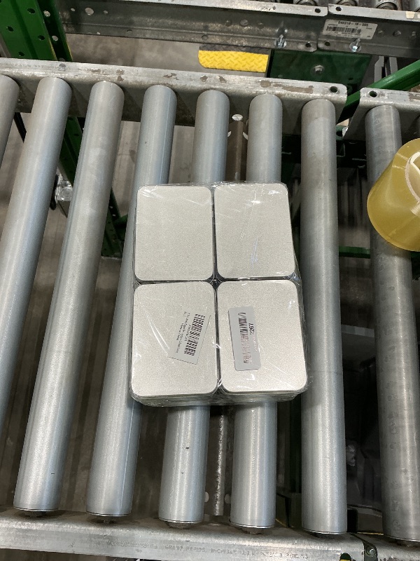 Photo 1 of 12 Pcs Metal Hinged Tin Box Container Mini Portable Small Storage Container Kit Tin Box Container, Small Tin with Lid, Tin Empty Box, Home Storage 4.5x3.3x0.9 Inch.
