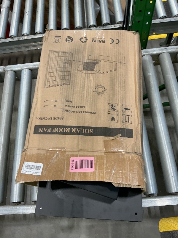 Photo 1 of 25W Solar Roof Vent Fan with 8 Inch Removable Roof Vents,Solar Attic Exhaust Fan for Ventilation System,Ideal Soalr Roof Fan for Garage, Shop and Warehouse,Black