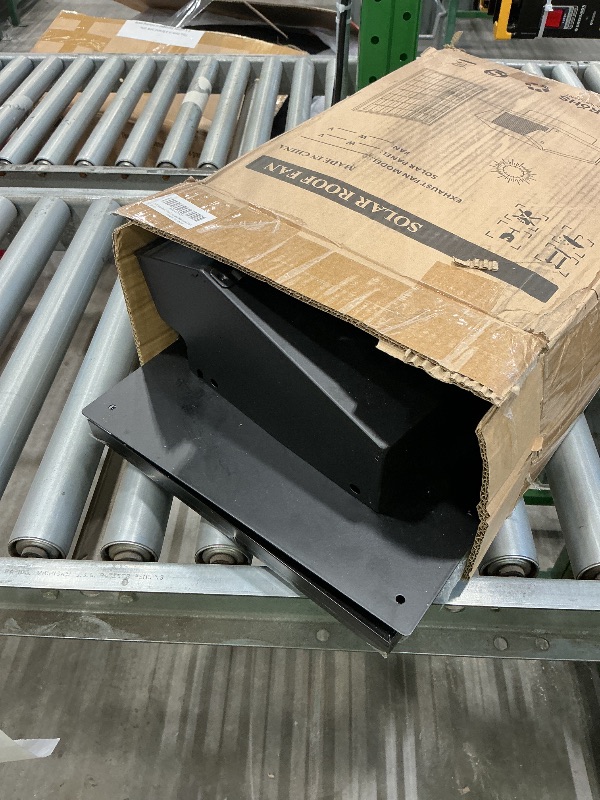 Photo 1 of 25W Solar Roof Vent Fan with 8 Inch Removable Roof Vents,Solar Attic Exhaust Fan for Ventilation System,Ideal Soalr Roof Fan for Garage, Shop and Warehouse,Black