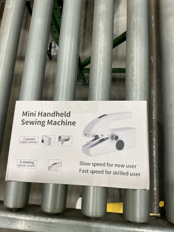 Photo 1 of ***MISSING ONE ITEM*** Xamanabu Handheld Sewing Machine for Beginners, Portable Mini Sewing Machine with Two Speed Modes, Easy to Operate and Fast Stitch Suitable for Clothes, Fabrics and Quick Home Repairs