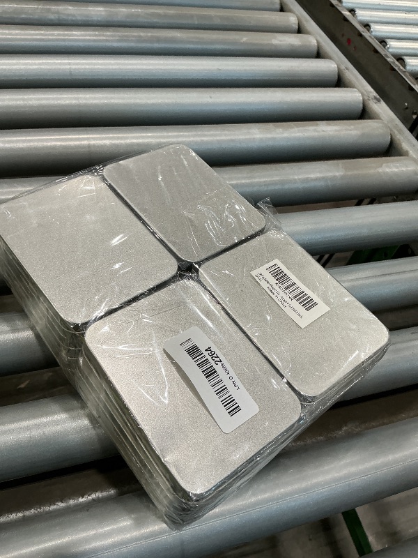 Photo 1 of 12 Pcs Metal Hinged Tin Box Container Mini Portable Small Storage Container Kit Tin Box Container, Small Tin with Lid, Tin Empty Box, Home Storage 4.5x3.3x0.9 Inch.