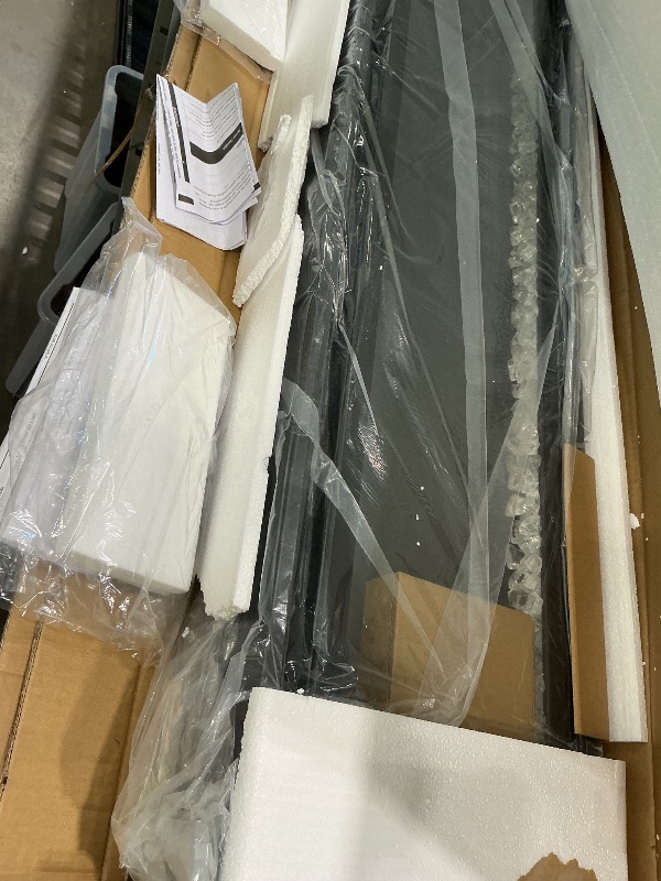 Photo 1 of 60 inch Electric Fireplace, Ultra-Thin Electric Fireplace Inserts, Ultra-Narrow Frame, Wall Mounted and Recessed Fireplace, Log & Crystal, Touch Screen & Remote Control, 1500W