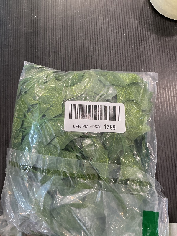 Photo 1 of 12 Pack Fake Vines for Room Decor Artificial Ivy Garland with Clip Green Flowers Hanging Plants Faux Greenery Leaves Bedroom Aesthetic Decor for Home Garden Wall Wedding