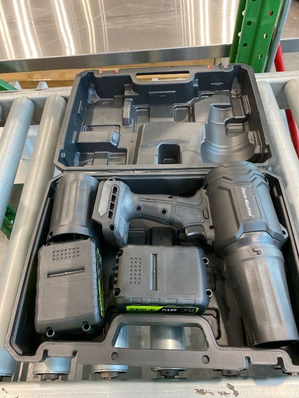 Photo 1 of *Missing Parts* Cordless Leaf Blower, 980,000 RPM Handheld Leaf Blower with 2 X 4.0Ah Batteries & Charger, Lightweight Leaf Blowers for Patio Cleaning, Lawn Care, Leaves, Dust