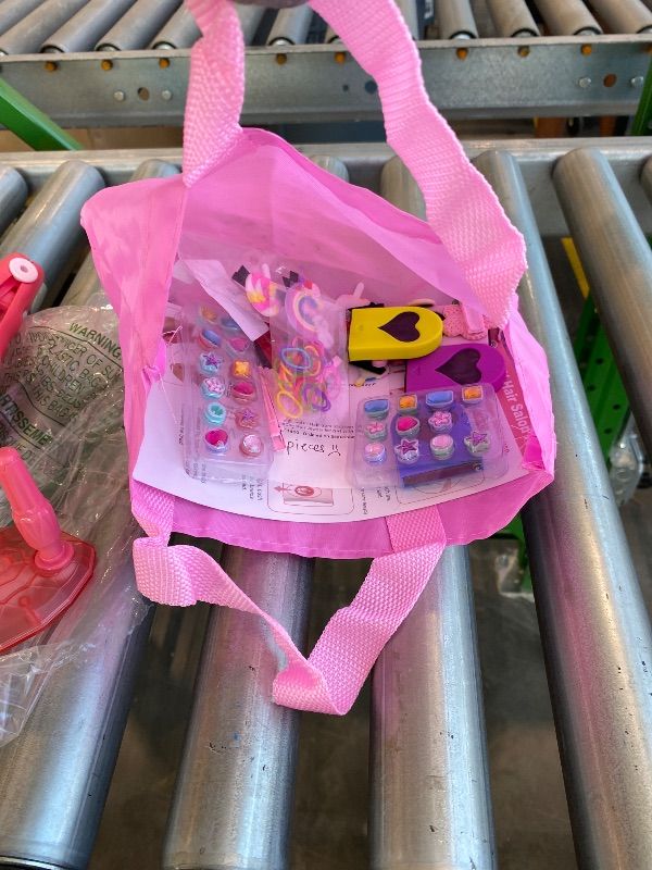 Photo 1 of *MISSING PARTS* Dreamon 51 Pcs Hair Styling Tools - Hair Gem Stamper Kit and Automatic Hair Braider - Bling Hair Jewels for Girl with Reusable Shining Diamonds and Hair Chalk - Hair Salon Toys Christmas Birthday Gift