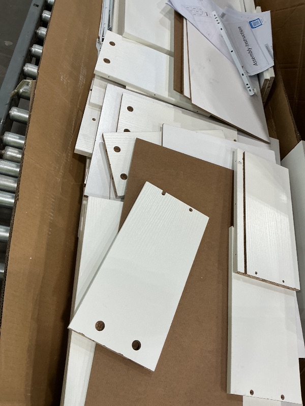 Photo 1 of **Check clerk notes** 
Mixcous 9 Drawer Dresser, 62.9" Large Deep Chest of Drawers, Wooden Dresser Storage Cabinet with 9 Drawers for Bedroom, Long White Dressers for Living Room, Hallway, Nursery