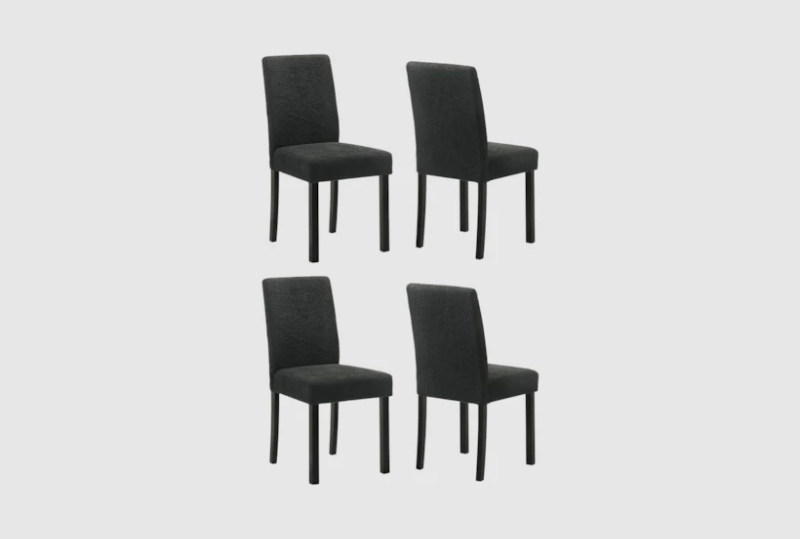 Photo 1 of 1 set black dining chairs
