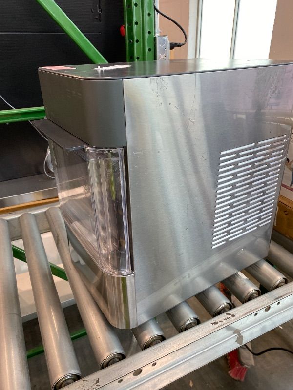 Photo 1 of *Major Damaged* GE Profile Opal 2.0 XL , Chewable Crunchable Countertop Nugget Ice Maker, Scoop included, 38 lbs in 24 hours, Pellet Ice Machine with WiFi & Smart Connected, Stainless Steel