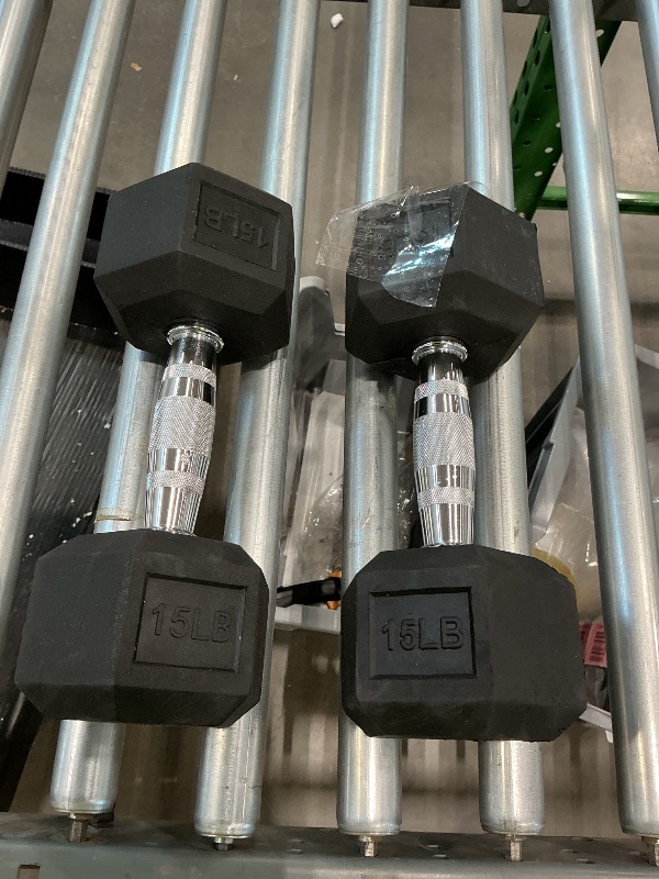 Photo 1 of 15 lb dumbbell 