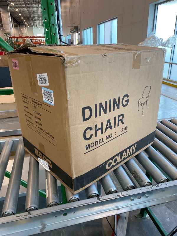 Photo 1 of *Partial Set* COLAMY Upholstered Dining Chairs Set of 2, Modern Kitchen Chairs with Back, Fabric Side Dining Room Chairs with Wood Legs for Kitchen Dining Room Restaurant, Beige
Set 1/2