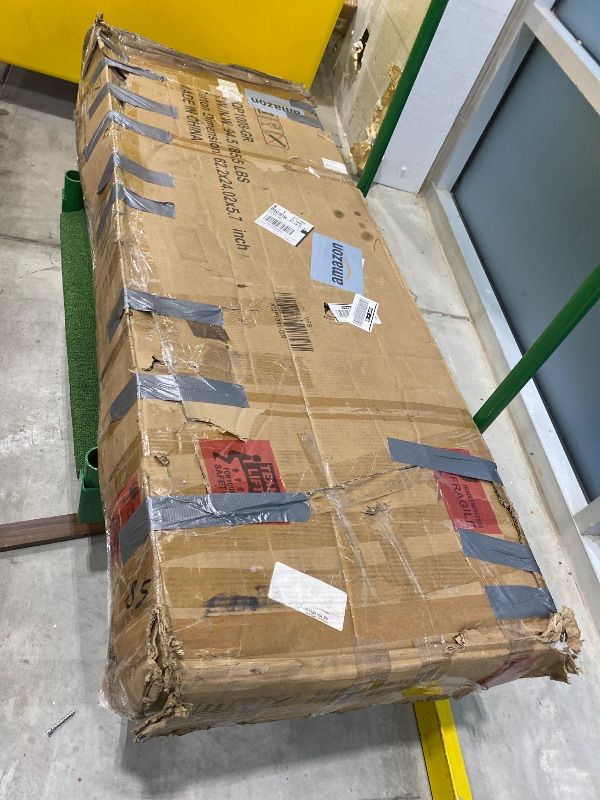 Photo 1 of **UNKNOWN MISSING PARTS*** Shintenchi 8 x 10FT Wall-Mounted Metal Gazebo Pergola,Outdoor Sloped Roof Hardtop Patio Gazebo,Heavy Duty Awnings for Patio,Backyard,Deck,Garden