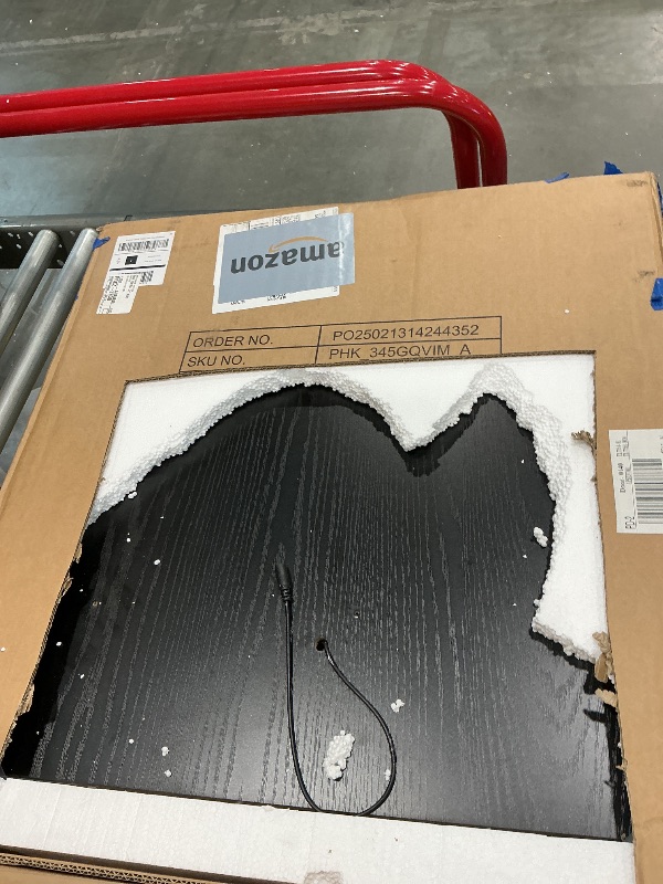 Photo 1 of *Missing Parts - Check clerk notes*
GarveeHome Makeup Vanity Desk with Sliding Mirror, Vanity Dressing Table with 3 Color Adjustable Lights, Girls Vanity Set with Stool, 4 Compact Vanity Drawers, Power Outlet, Black