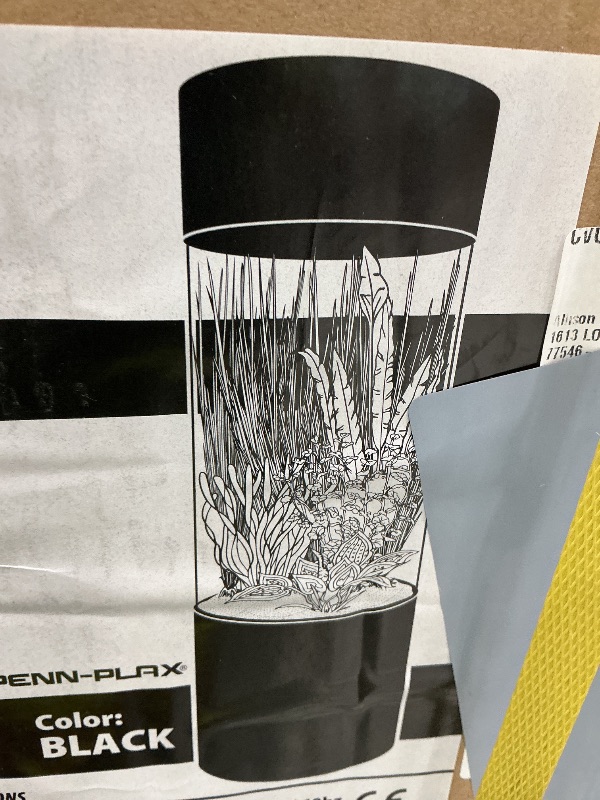 Photo 1 of *Partial Set - Check clerk comments* Clear Aquatic Systems Cylinder Aquarium